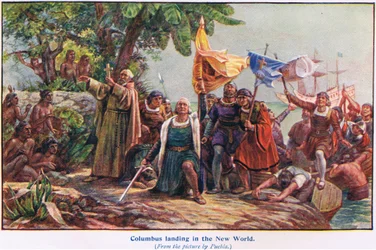 Columbus Landing in the New World